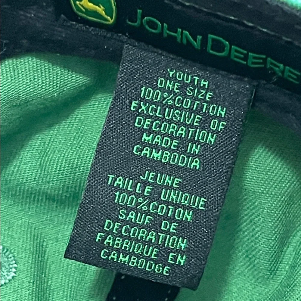 John Deere Green and Yellow Kids Baseball Cap